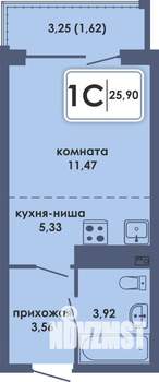 Студия квартира, вторичка, 26м2, 6/10 этаж