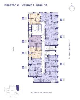 3-к квартира, вторичка, 58м2, 12/25 этаж