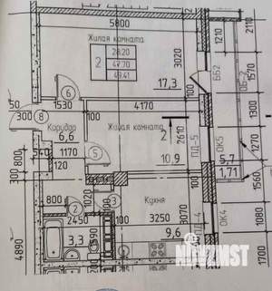 2-к квартира, вторичка, 47м2, 7/16 этаж