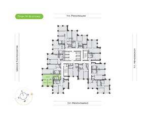2-к квартира, вторичка, 58м2, 16/30 этаж