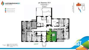 1-к квартира, вторичка, 34м2, 1/12 этаж