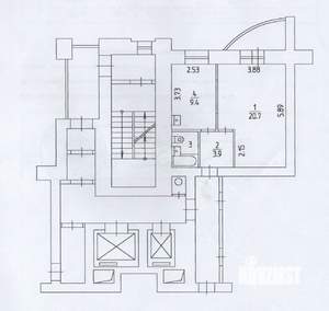 1-к квартира, вторичка, 38м2, 11/16 этаж