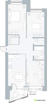 3-к квартира, вторичка, 76м2, 3/5 этаж