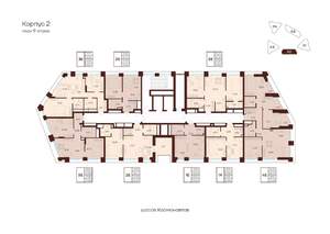 2-к квартира, строящийся дом, 55м2, 9/28 этаж