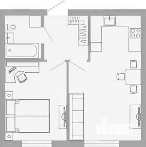 2-к квартира, вторичка, 42м2, 2/4 этаж