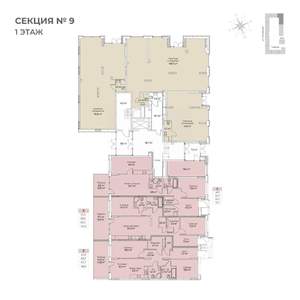 3-к квартира, строящийся дом, 98м2, 1/6 этаж