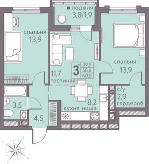 Фото квартиры на продажу (1)