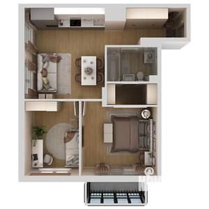 3-к квартира, вторичка, 55м2, 9/9 этаж