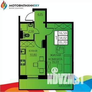 1-к квартира, вторичка, 36м2, 5/12 этаж