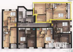 2-к квартира, вторичка, 75м2, 2/4 этаж