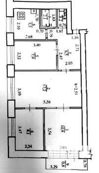 4-к квартира, вторичка, 61м2, 3/6 этаж