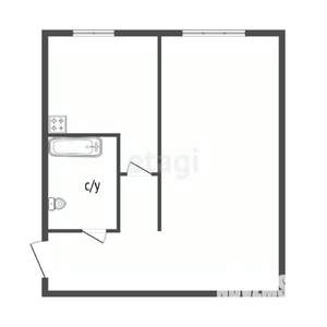 1-к квартира, вторичка, 31м2, 5/5 этаж