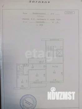 2-к квартира, вторичка, 53м2, 2/9 этаж