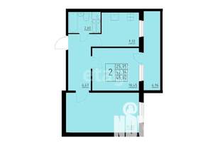 2-к квартира, вторичка, 58м2, 10/10 этаж