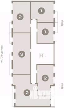 3-к квартира, вторичка, 77м2, 9/9 этаж