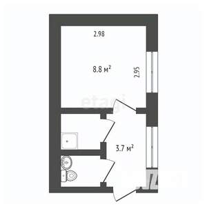 Студия квартира, вторичка, 13м2, 3/9 этаж