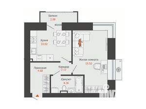1-к квартира, вторичка, 38м2, 2/8 этаж