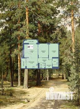 3-к квартира, строящийся дом, 72м2, 6/10 этаж