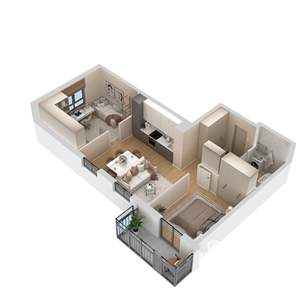 3-к квартира, вторичка, 56м2, 2/9 этаж