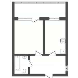 1-к квартира, вторичка, 39м2, 6/16 этаж