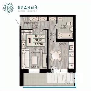 1-к квартира, вторичка, 36м2, 7/8 этаж