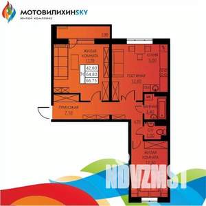 3-к квартира, вторичка, 65м2, 2/8 этаж