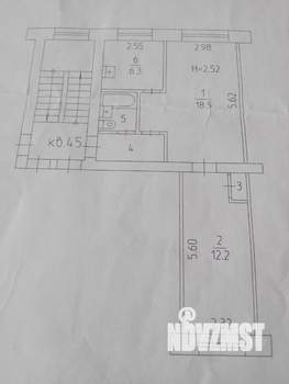 2-к квартира, вторичка, 44м2, 2/5 этаж
