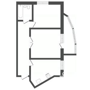 2-к квартира, вторичка, 37м2, 1/5 этаж