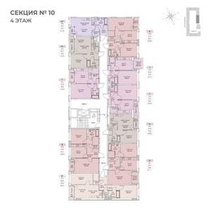 2-к квартира, строящийся дом, 63м2, 4/6 этаж