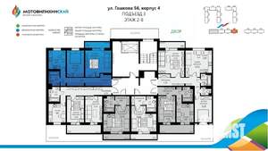2-к квартира, вторичка, 56м2, 5/8 этаж