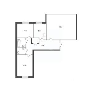 3-к квартира, вторичка, 69м2, 4/9 этаж