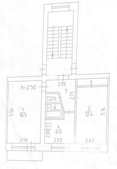 2-к квартира, вторичка, 44м2, 2/5 этаж