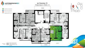 1-к квартира, вторичка, 34м2, 3/8 этаж