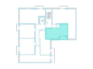 1-к квартира, вторичка, 41м2, 7/8 этаж