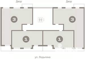 1-к квартира, вторичка, 62м2, 8/11 этаж