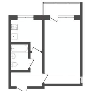 1-к квартира, вторичка, 39м2, 11/17 этаж