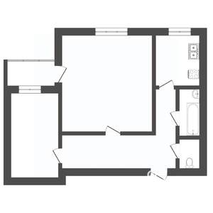 2-к квартира, вторичка, 40м2, 8/9 этаж