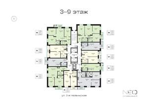 4-к квартира, вторичка, 68м2, 3/9 этаж