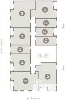 1-к квартира, вторичка, 45м2, 6/10 этаж