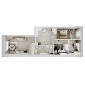 3-к квартира, вторичка, 67м2, 4/18 этаж