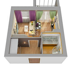 1-к квартира, вторичка, 32м2, 6/8 этаж