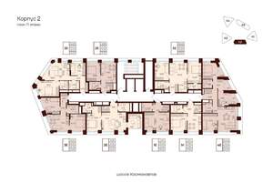 3-к квартира, строящийся дом, 62м2, 11/28 этаж