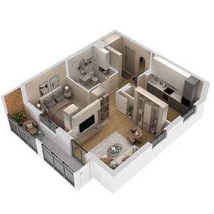 2-к квартира, вторичка, 50м2, 6/9 этаж