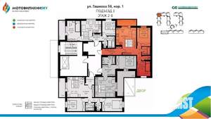 3-к квартира, вторичка, 56м2, 4/8 этаж