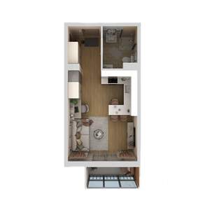 Студия квартира, вторичка, 27м2, 7/9 этаж