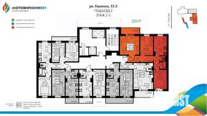 3-к квартира, вторичка, 73м2, 2/12 этаж