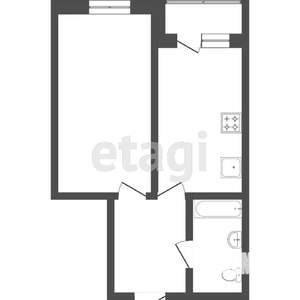 1-к квартира, вторичка, 42м2, 12/25 этаж