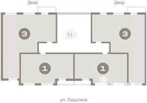 3-к квартира, вторичка, 81м2, 9/11 этаж