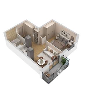 2-к квартира, вторичка, 39м2, 2/9 этаж