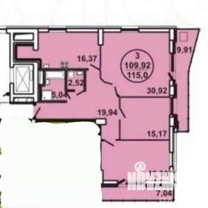 3-к квартира, вторичка, 110м2, 5/25 этаж